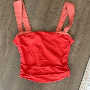 Free People Women's Red Sleeveless Top